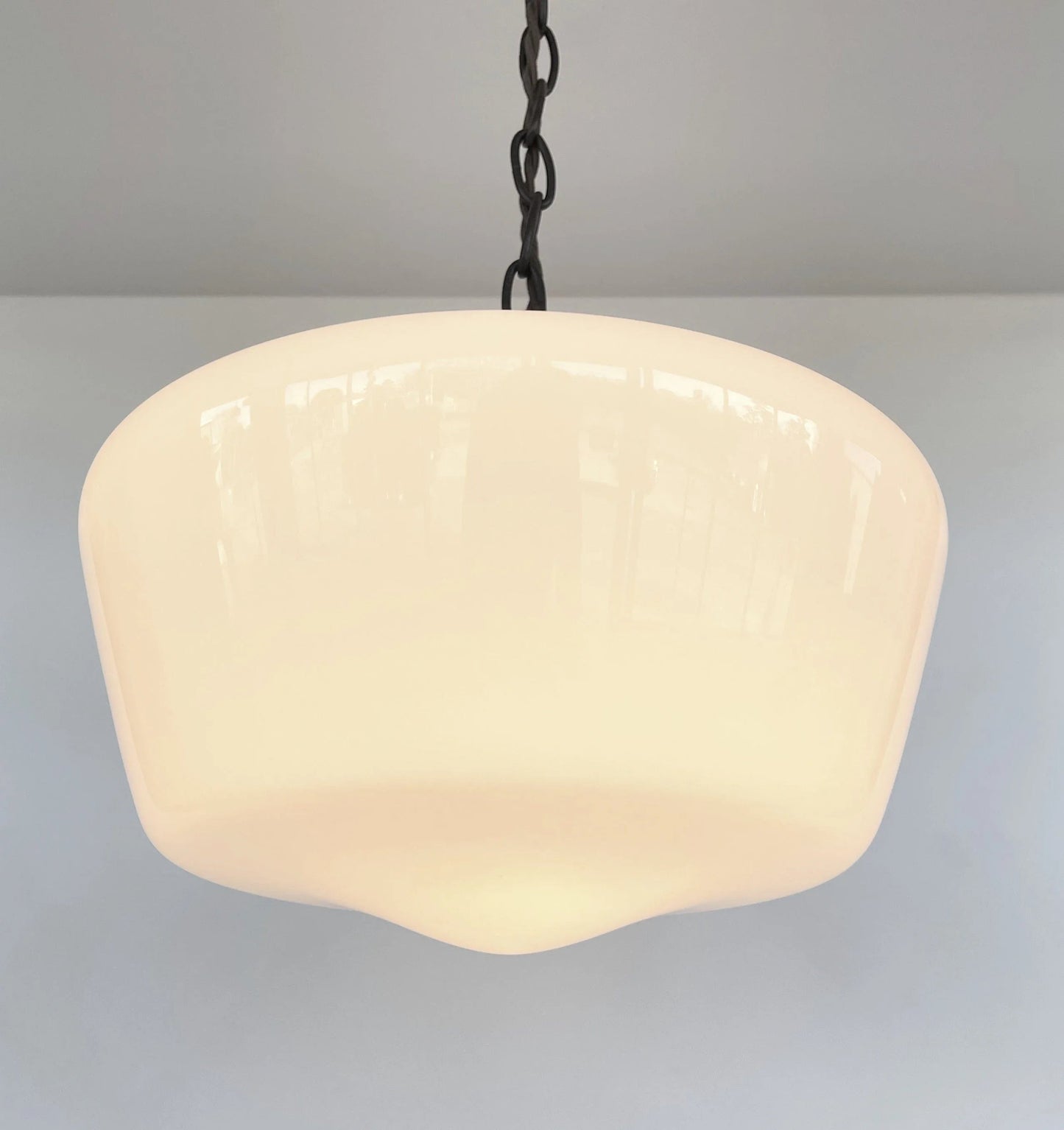 Large Antique Schoolhouse Pendant Light