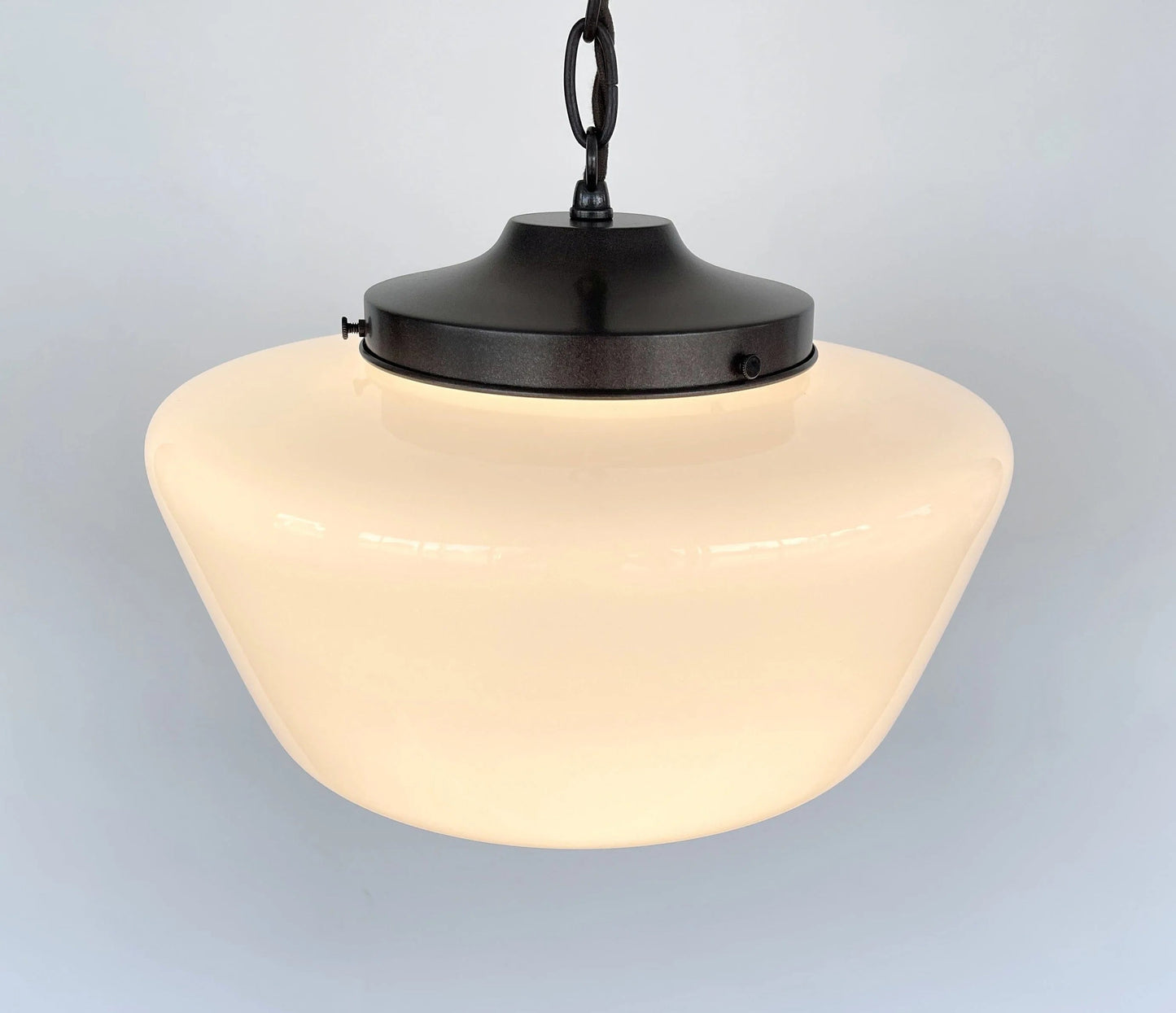 Large Antique Schoolhouse Pendant Light