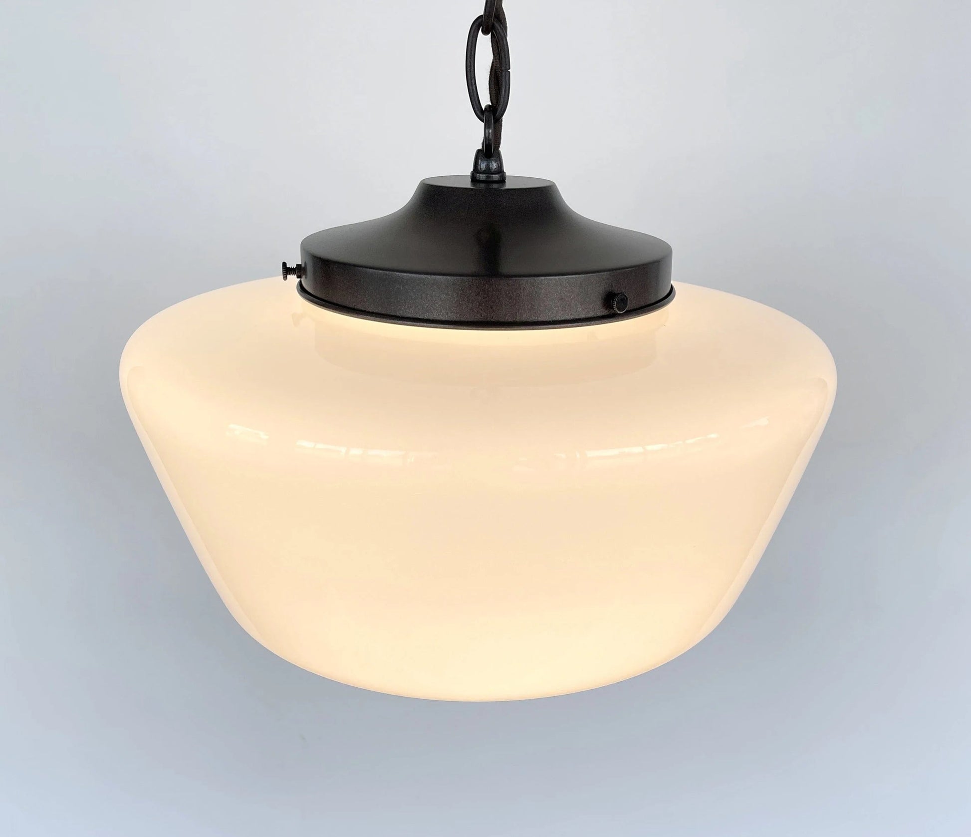 Large Antique Schoolhouse Pendant Light