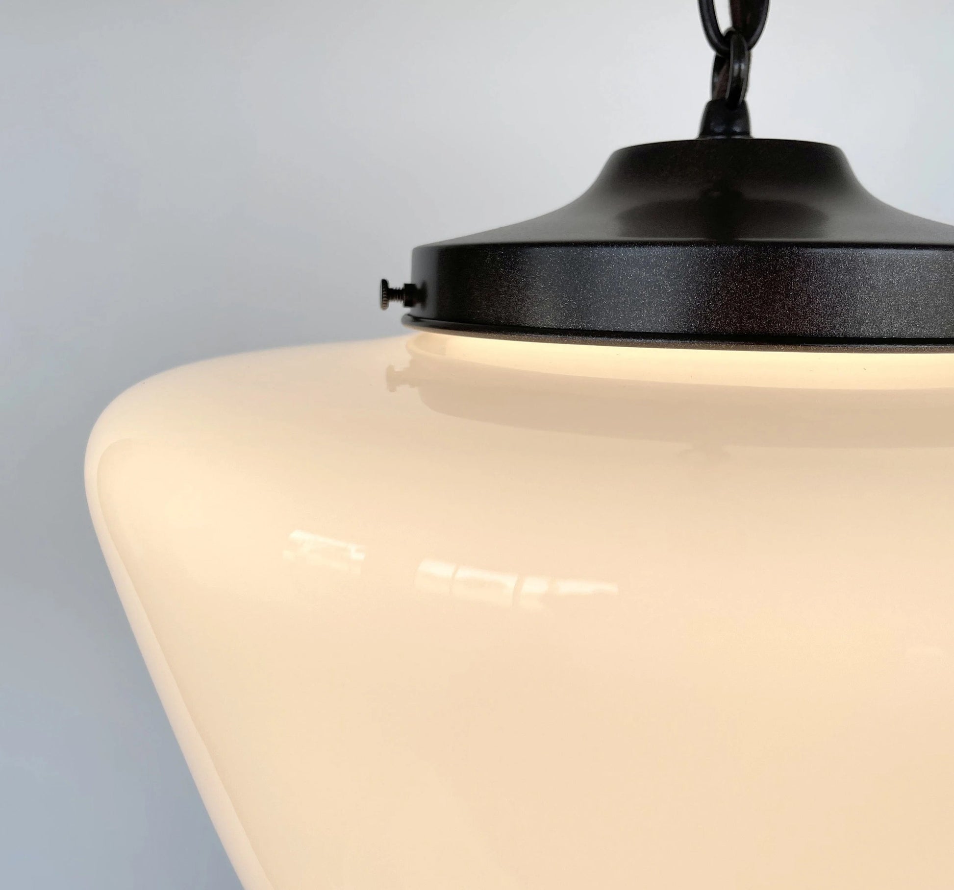 Large Antique Schoolhouse Pendant Light