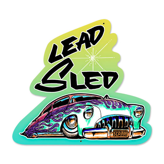 Lead Sled, Automotive, Custom Metal Shape, 17 X 18 Inches