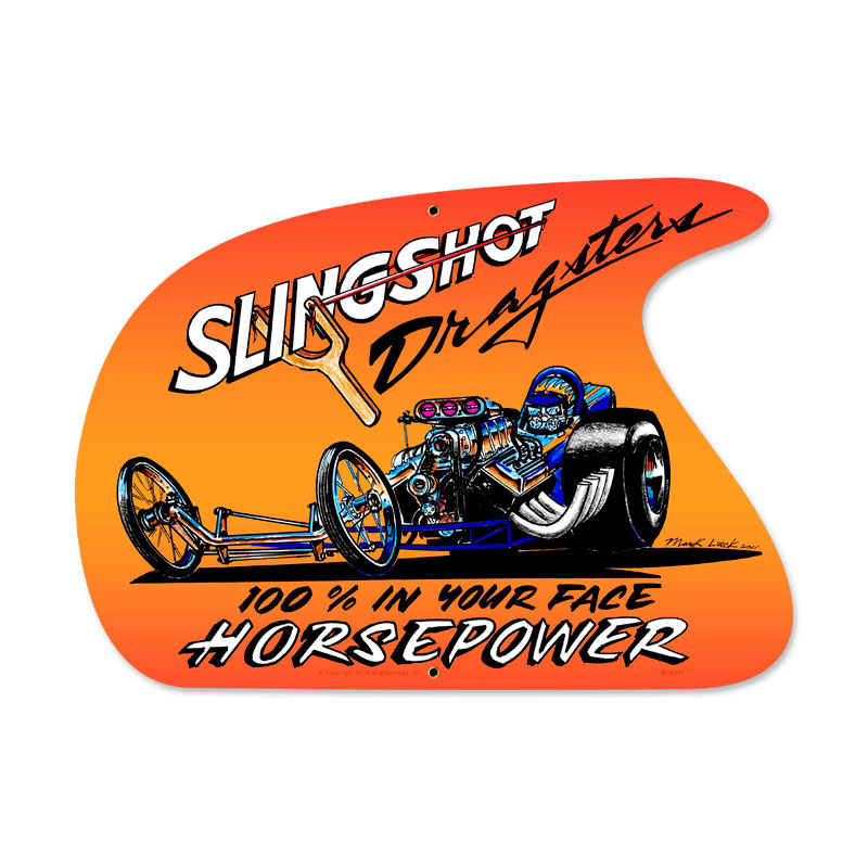 Slingshot, Automotive, Custom Metal Shape, 18 X 14 Inches