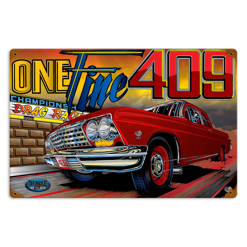 Muscle One Fine, Automotive, Vintage Metal Sign, 18 X 12 Inches