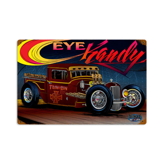 Rat Rot Eye Kandy, Automotive, Vintage Metal Sign, 12 X 18 Inches