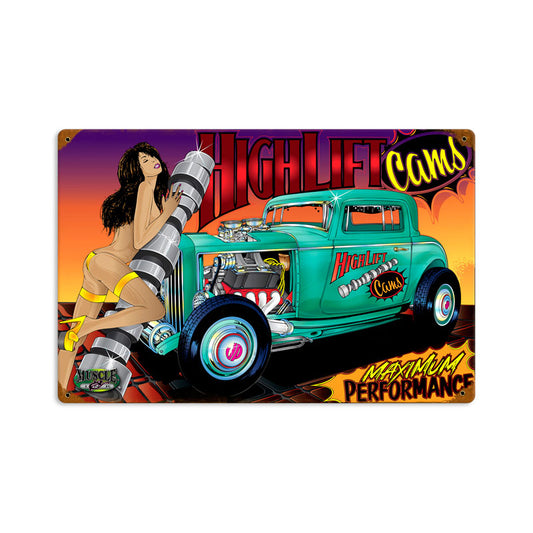 Rat Rod High Lift, Automotive, Vintage Metal Sign, 18 X 12 Inches
