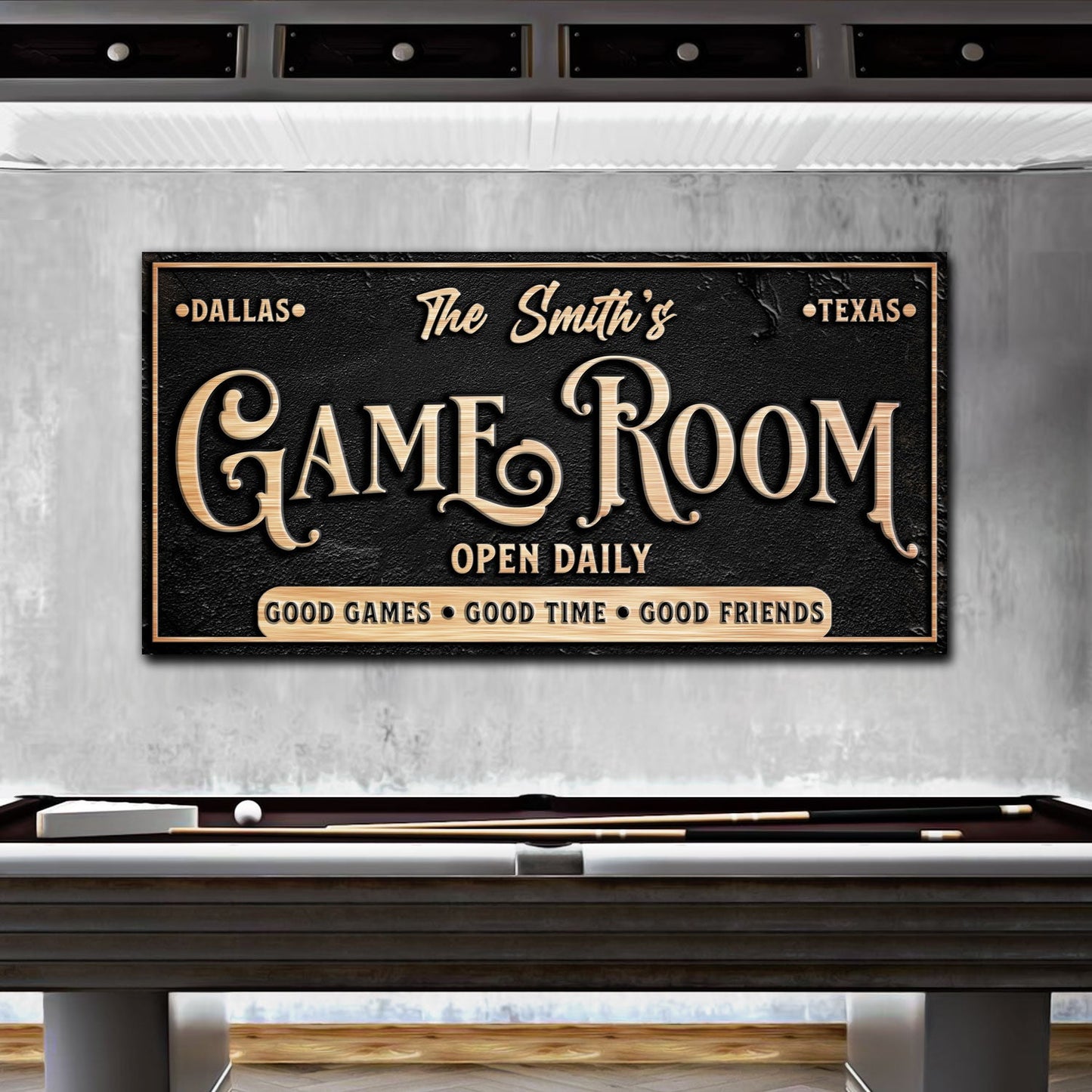Personalized Game Room Sign