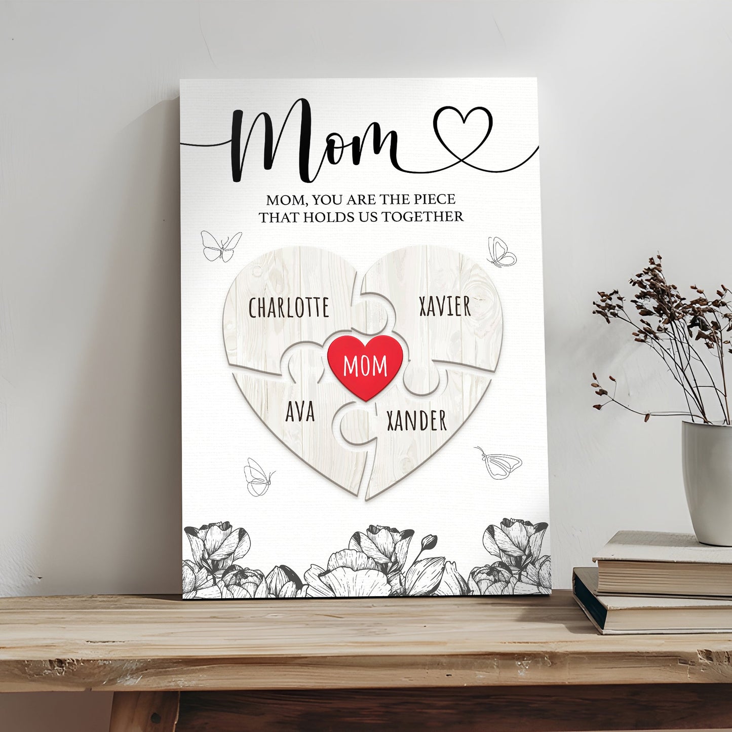 Mother's Day Sign The Piece That Holds Us Together III