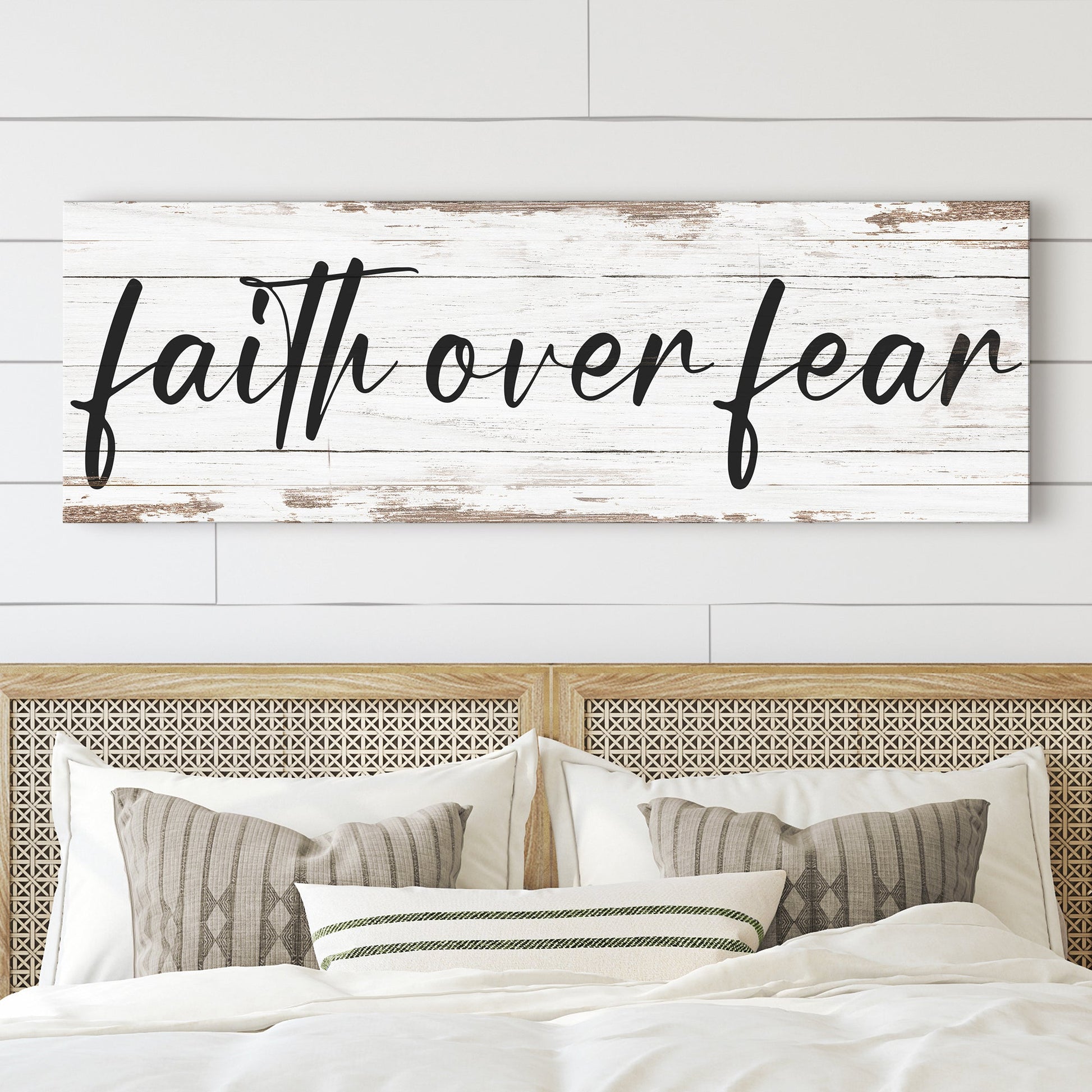 Faith Over Fear Faith Sign III