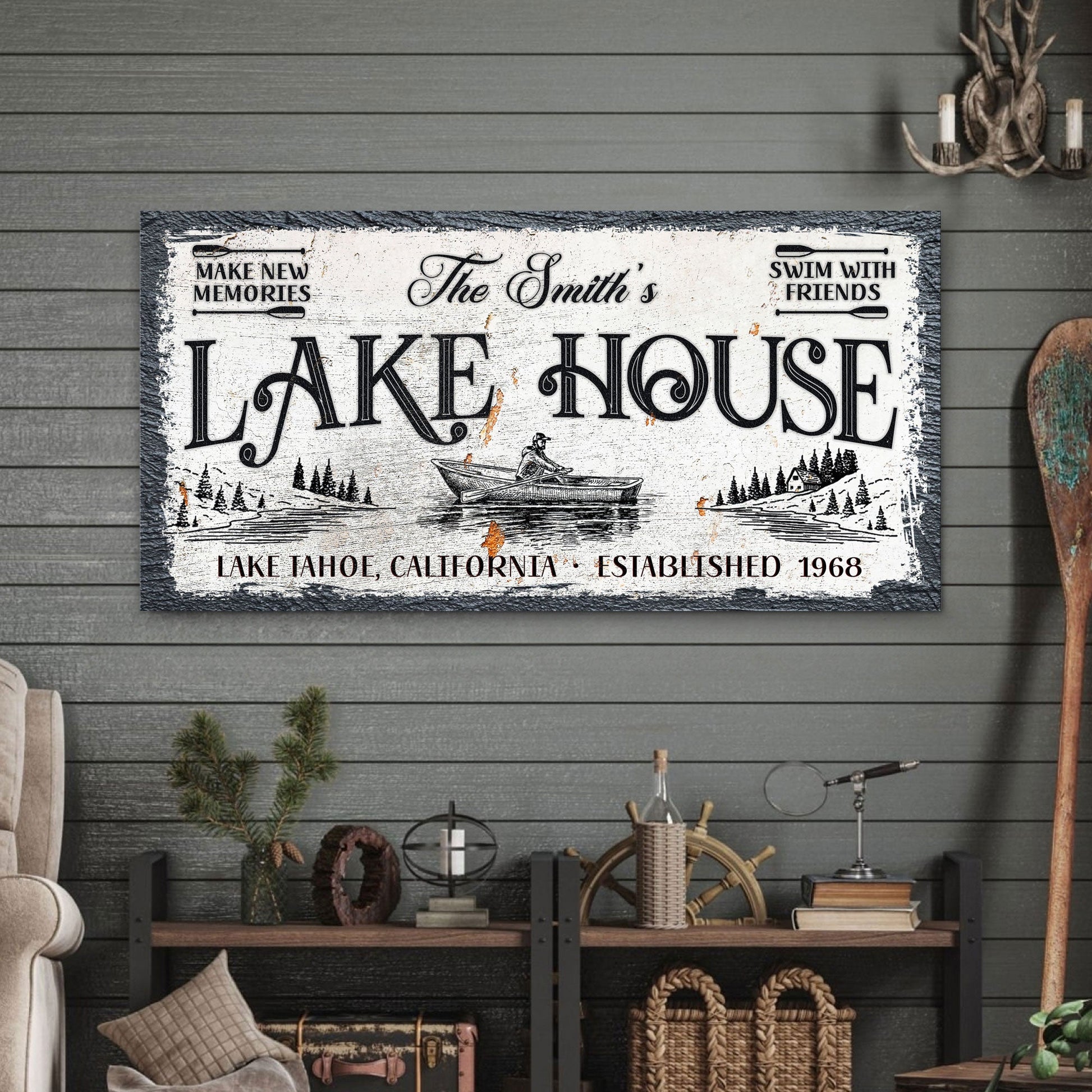 Lake House Sign IX