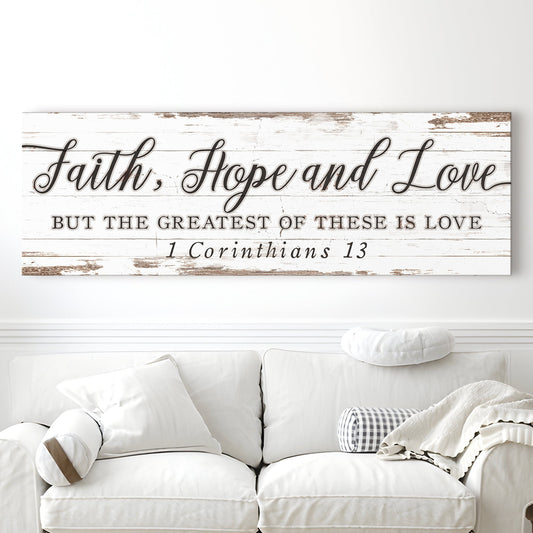 Faith Hope And Love 1 Corinthians 13 Faith Sign III