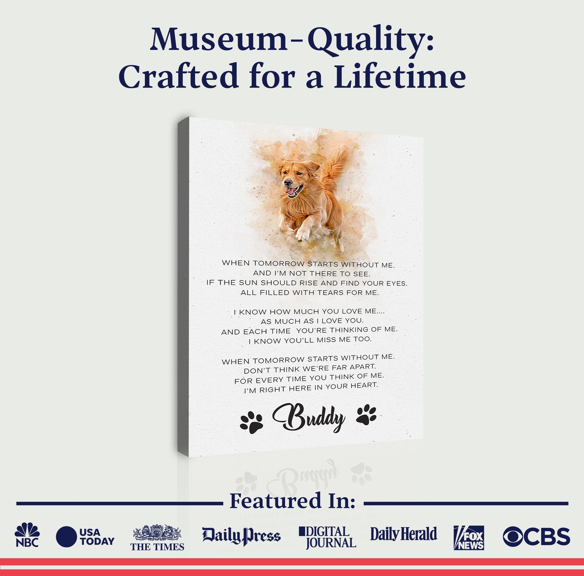 Pet Memorial Sign I'm Right Here In Your Heart