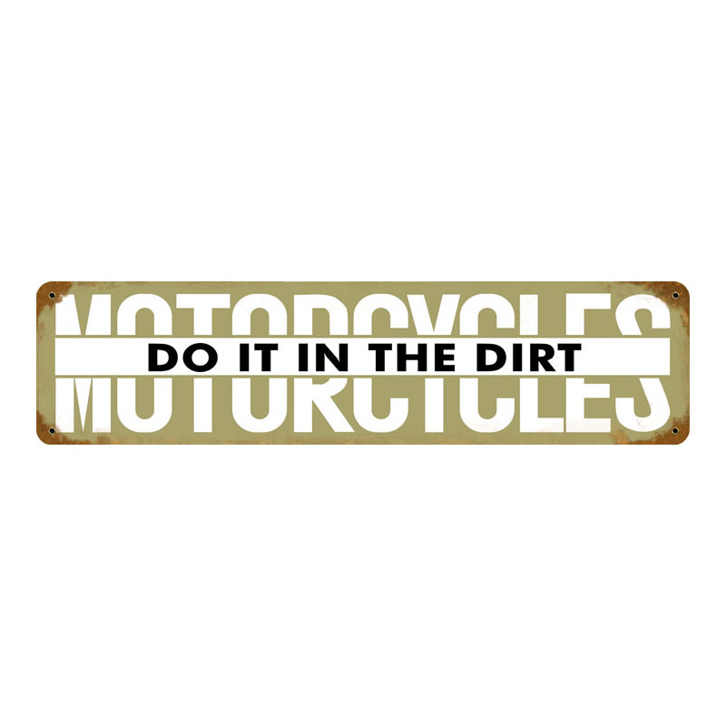 Motorcycles Do It, Motorcycle, Metal Sign, 20 X 5 Inches