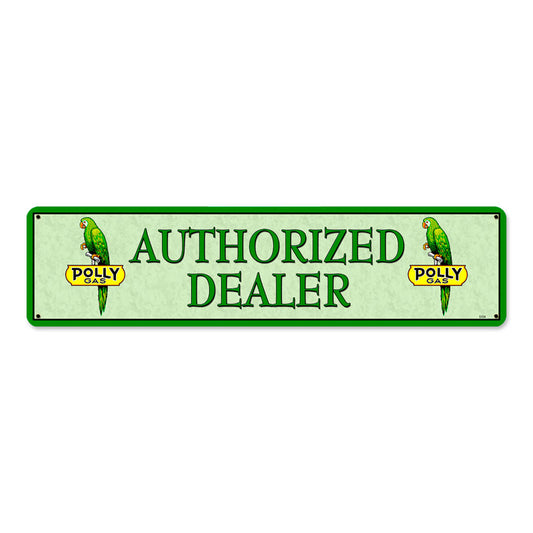Polly Gas Dealer, Automotive, Metal Sign, 20 X 5 Inches