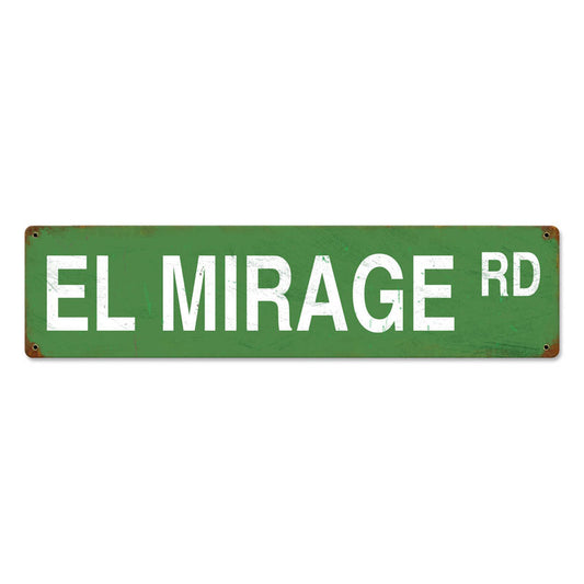 El Mirage Road, Automotive, Metal Sign, 20 X 5 Inches