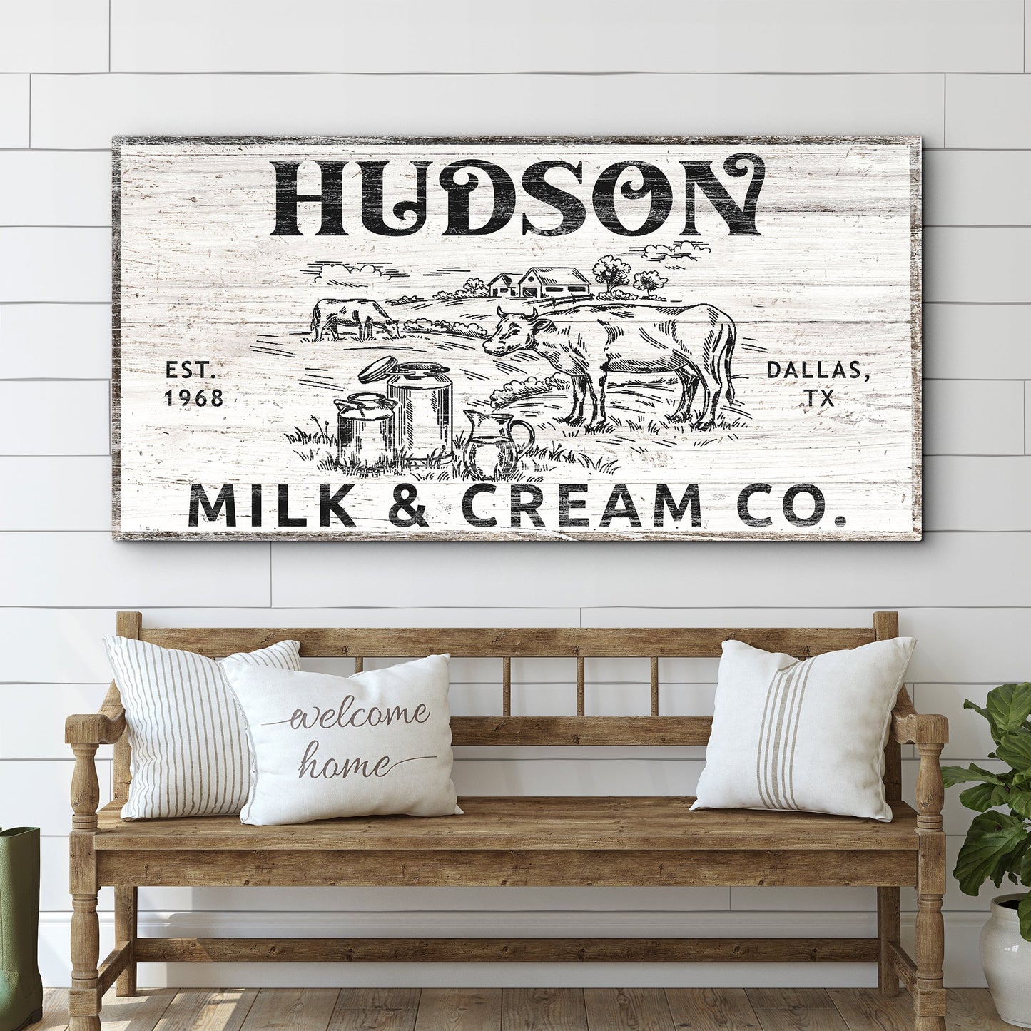 Personalized Milk & Cream Co Sign II
