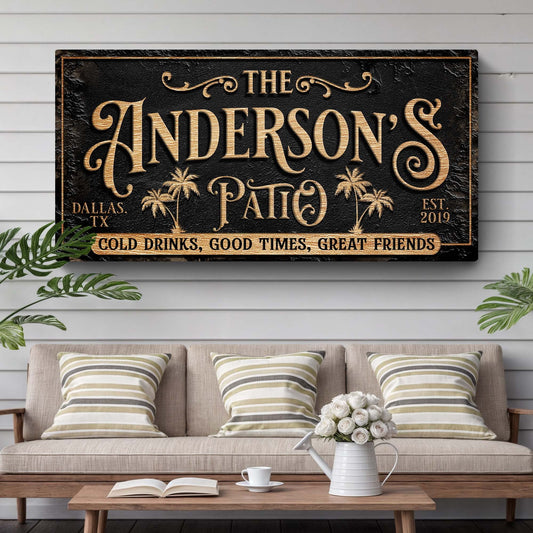 Personalized Patio Sign