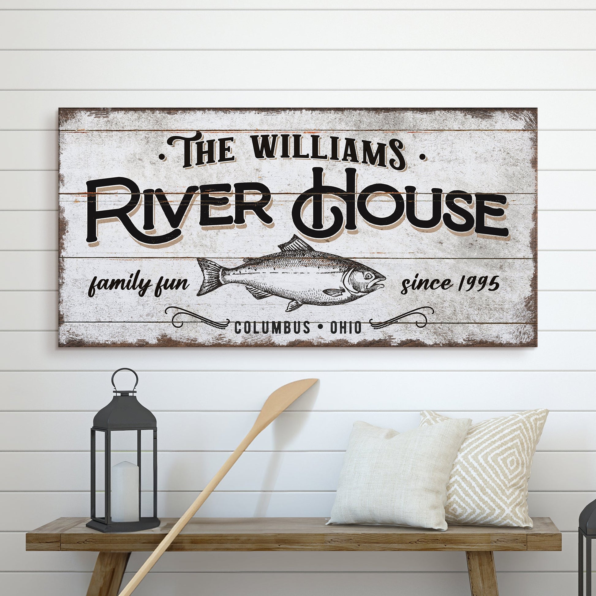 Personalized River House Sign