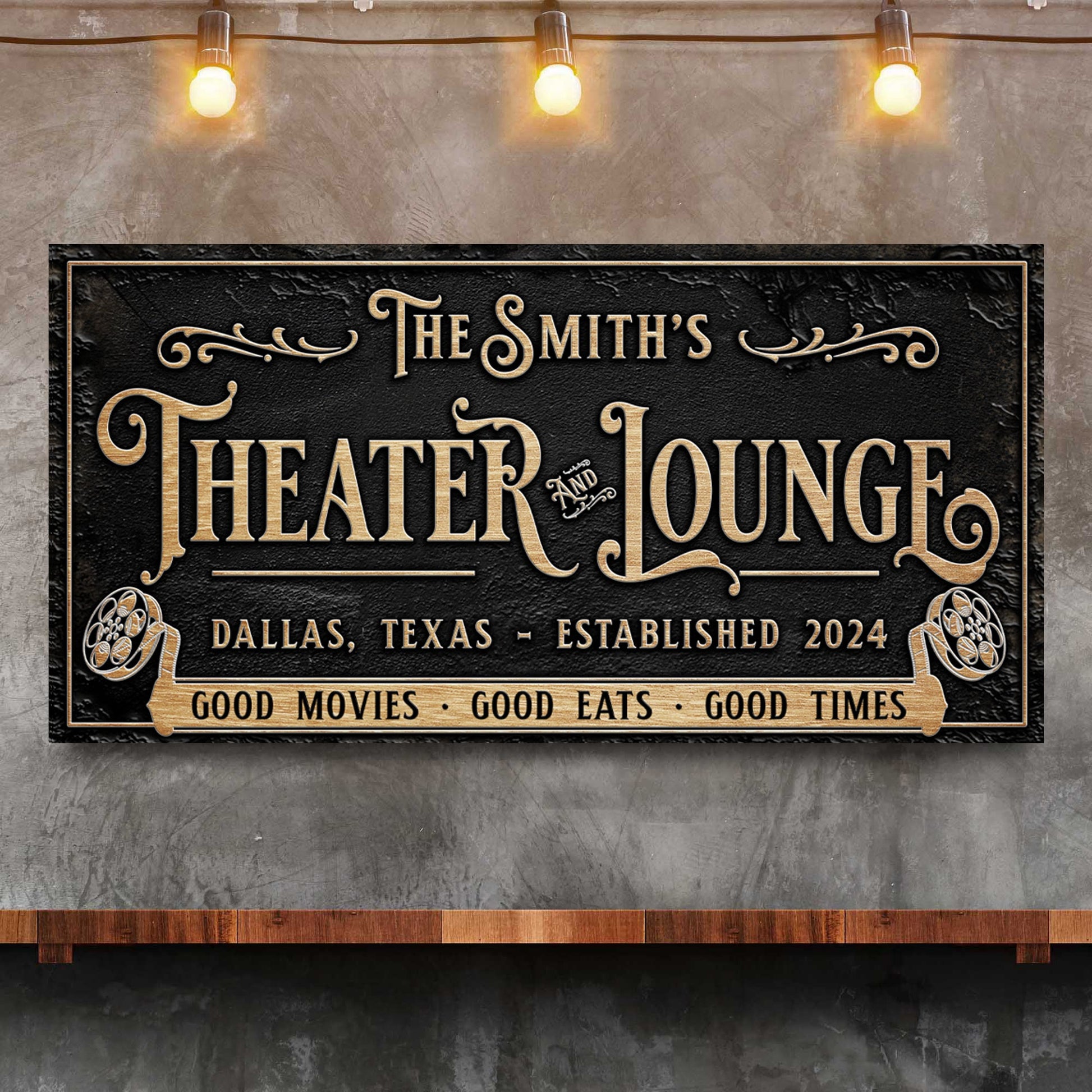 Personalized Theater Sign II