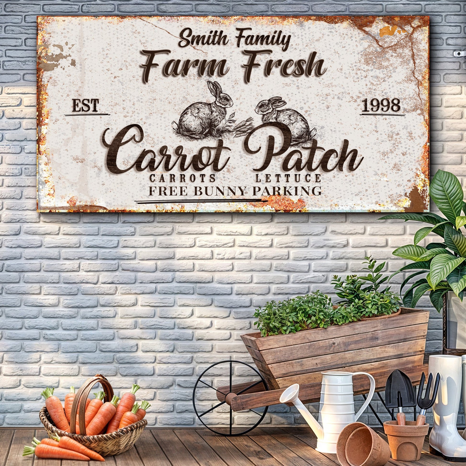 Carrot Patch Easter Sign IV