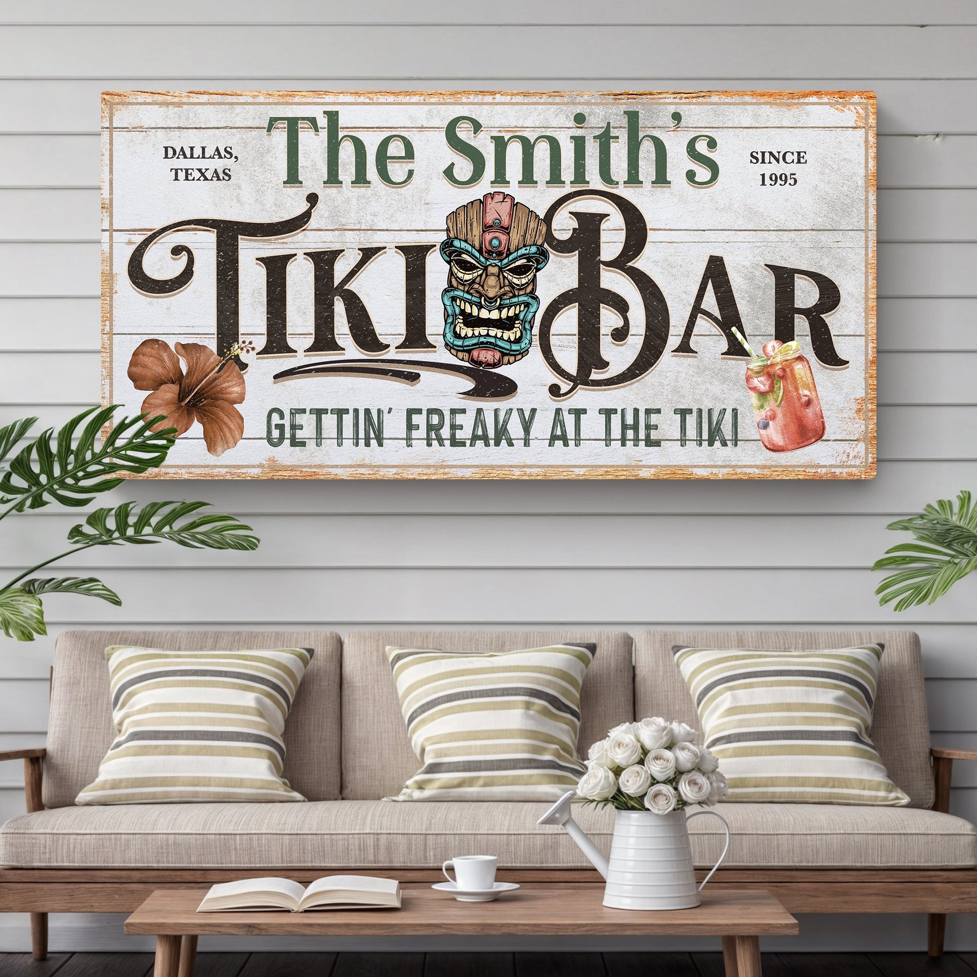 Personalized Tiki Bar Sign