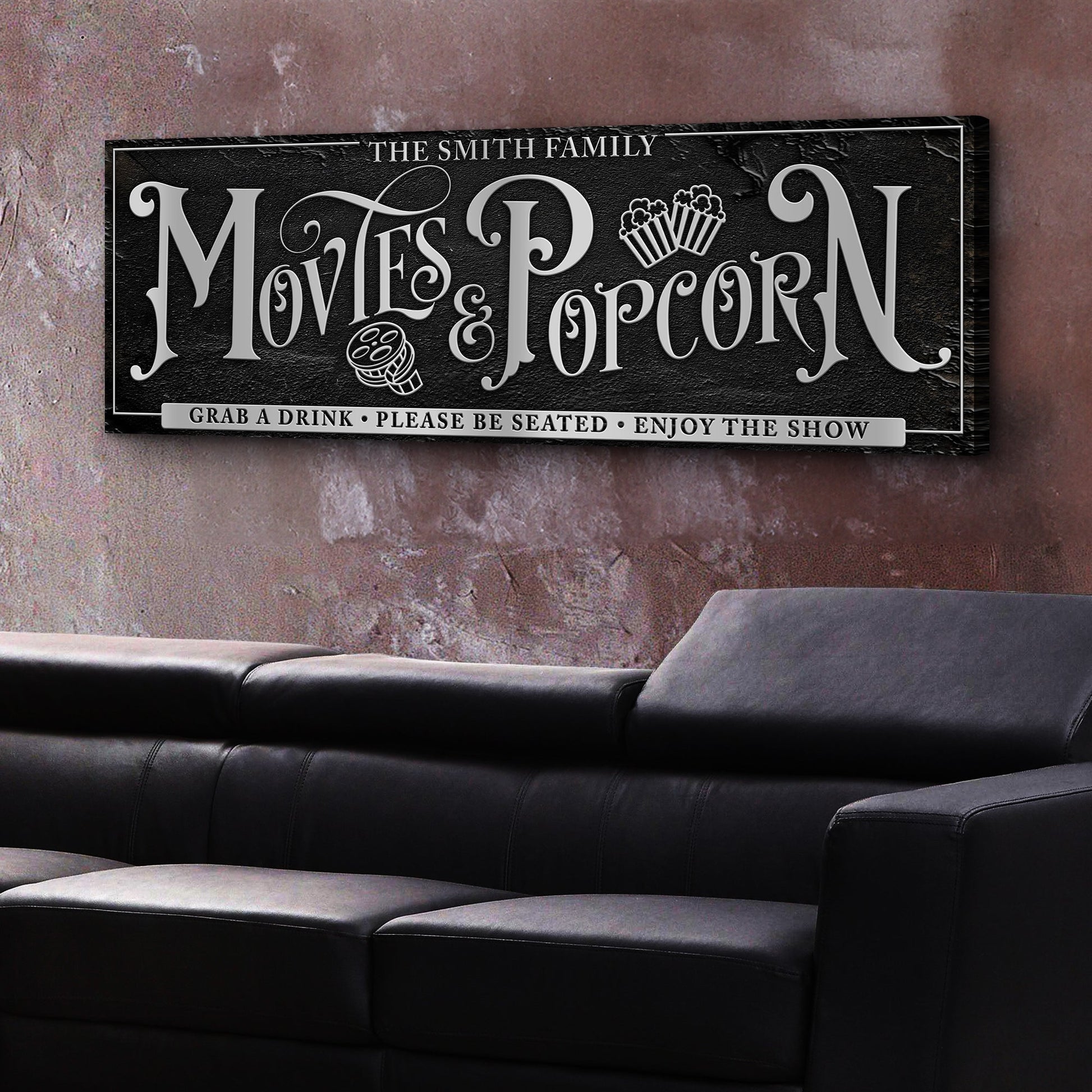 Personalized Movies & Popcorn Sign