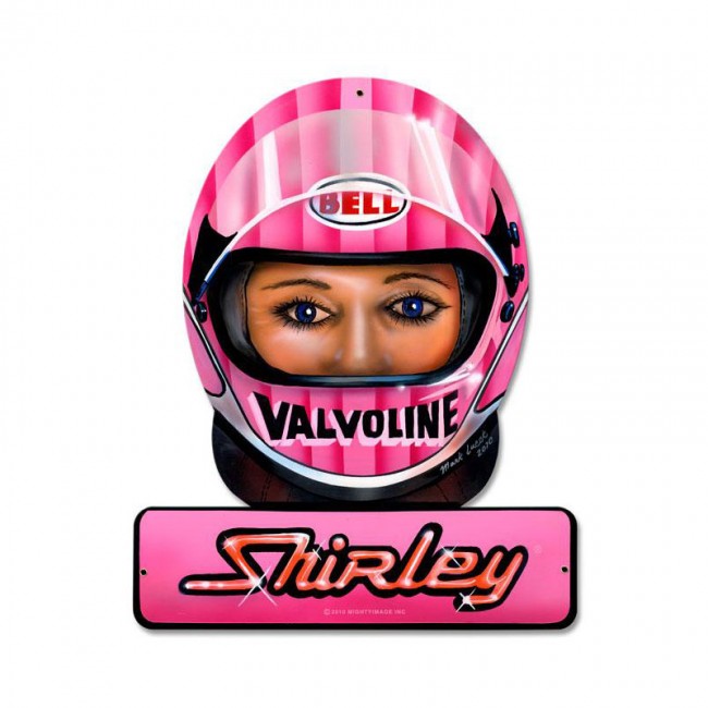 Muldowney Valvoline, Automotive, Helmet Metal Sign, 12 X 15 Inches