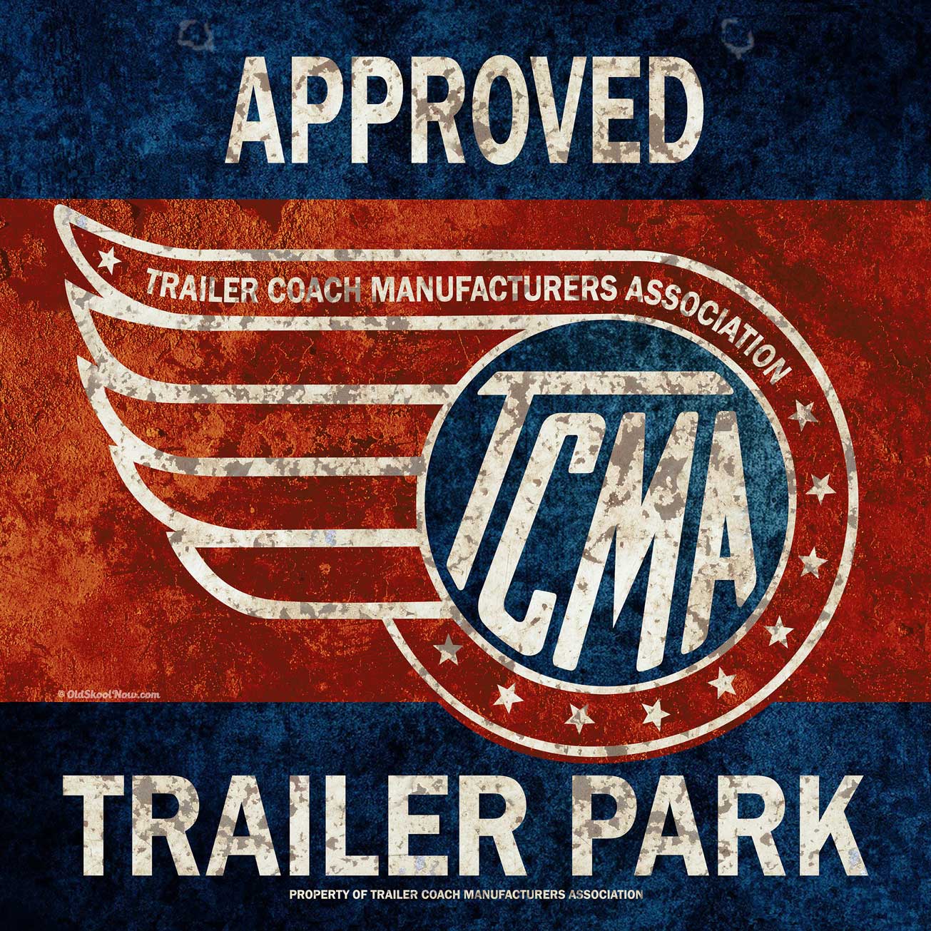 Tcma Approved Trailer Park, Featured Artists/Old Skool Now, Plasma, 36 X 36 Inches