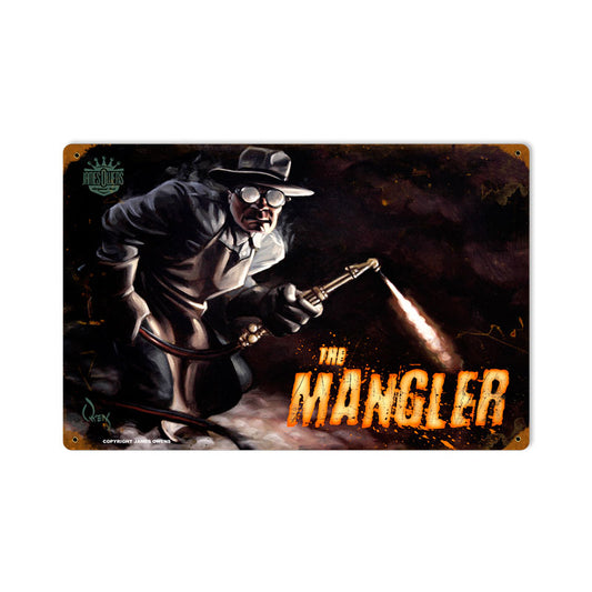 The Mangler, Automotive, Vintage Metal Sign, 18 X 12 Inches