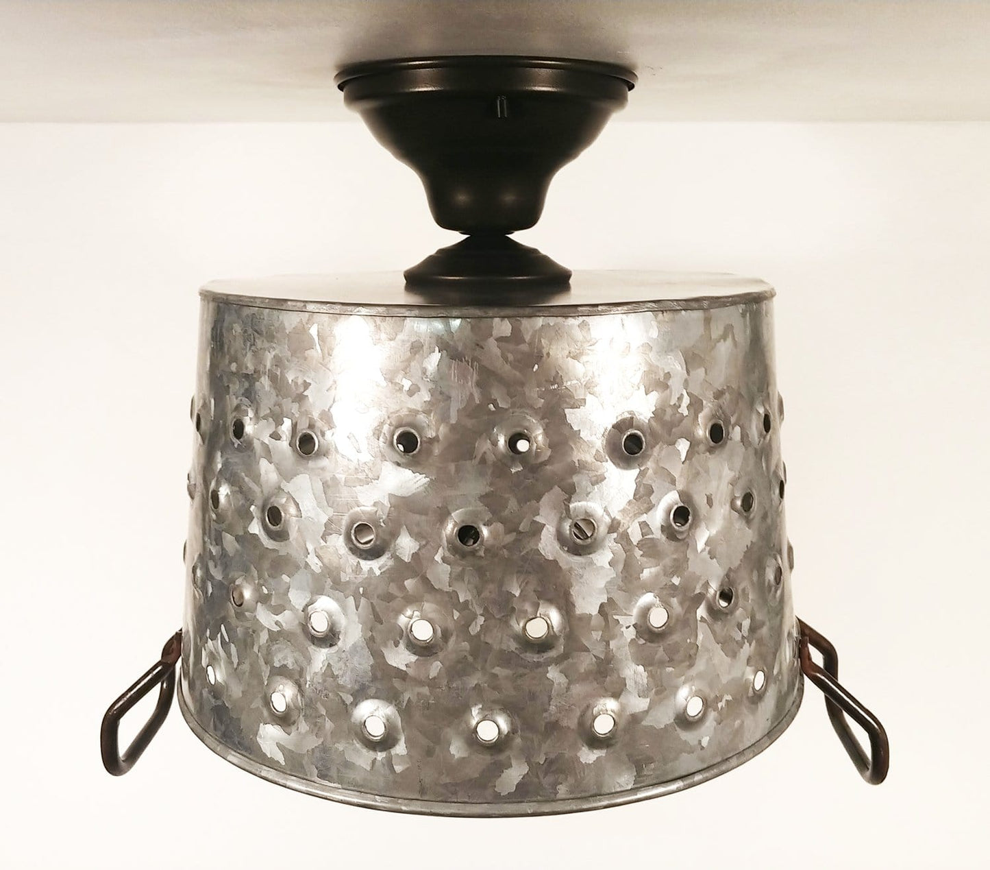 Pierced Wash Tub Ceiling Light Fixture