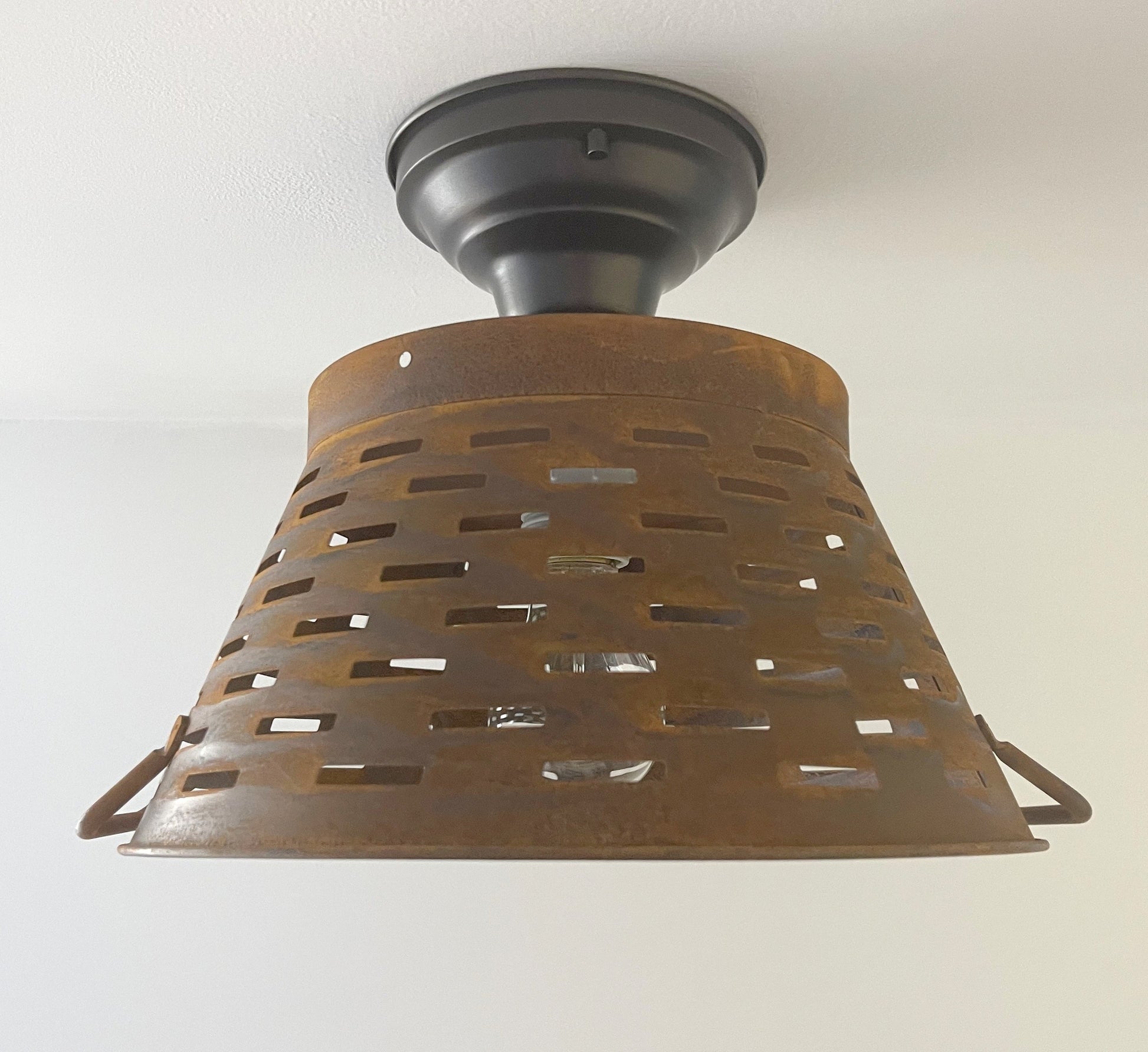 Pierced Barn Metal Farmhouse Ceiling Light