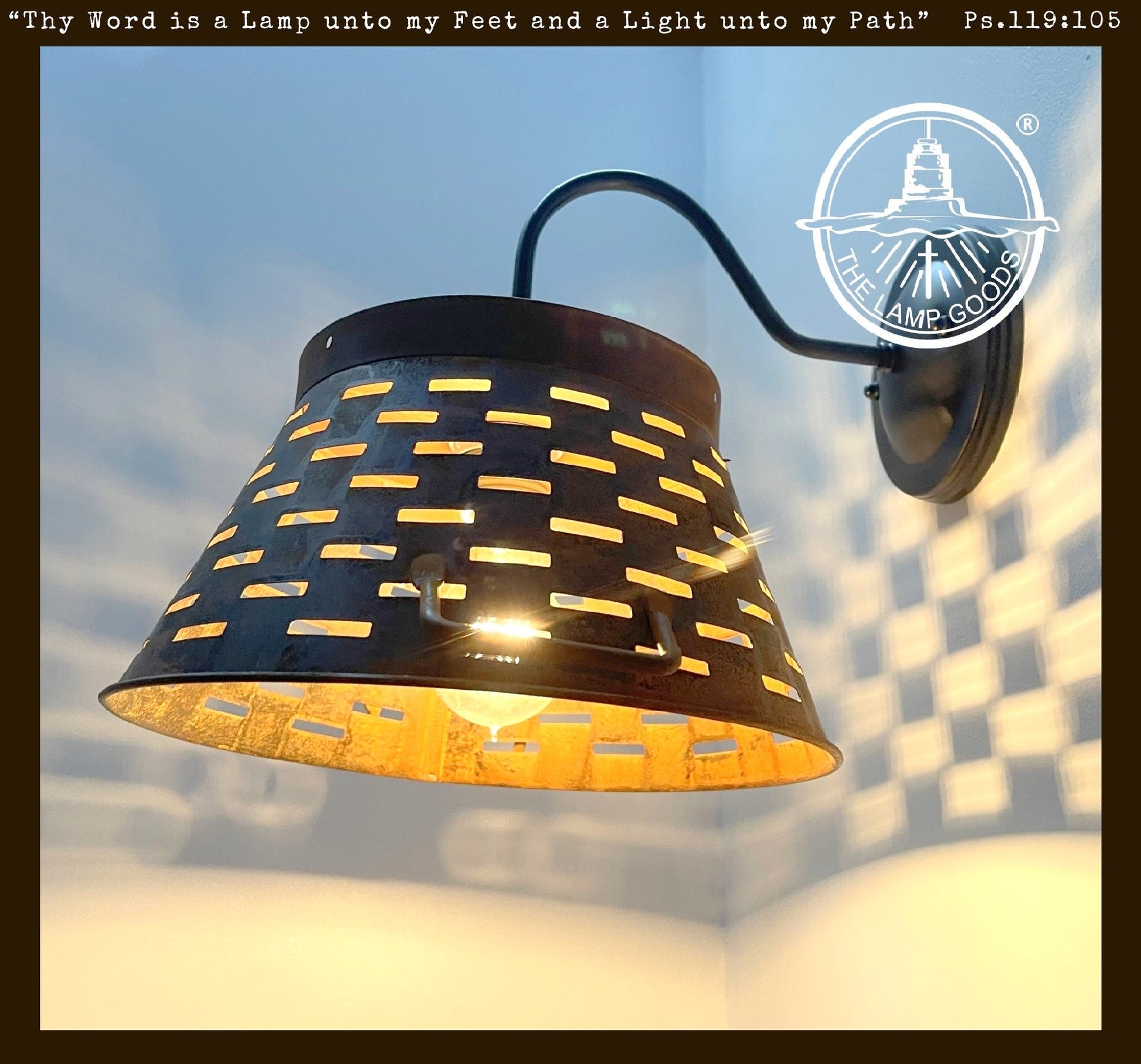 Galvanized Farmhouse Wall Sconce