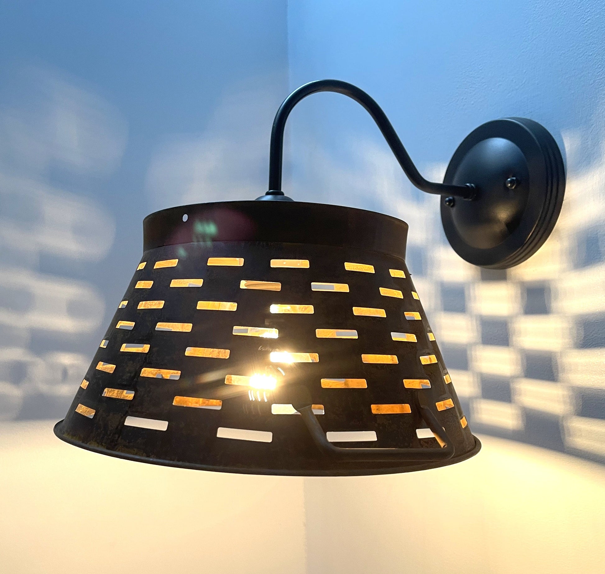 Galvanized Farmhouse Wall Sconce