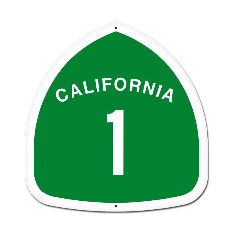 California, Automotive, Custom Metal Shape, 16 X 16 Inches