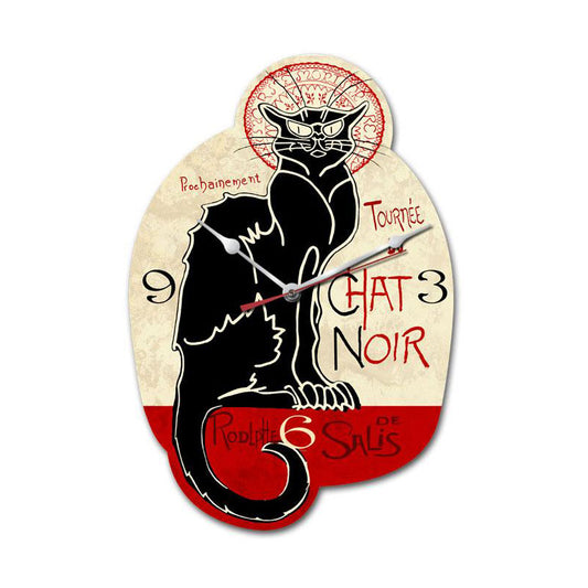 Chat Noir, Humor, Custom Metal Shape, 11 X 16 Inches