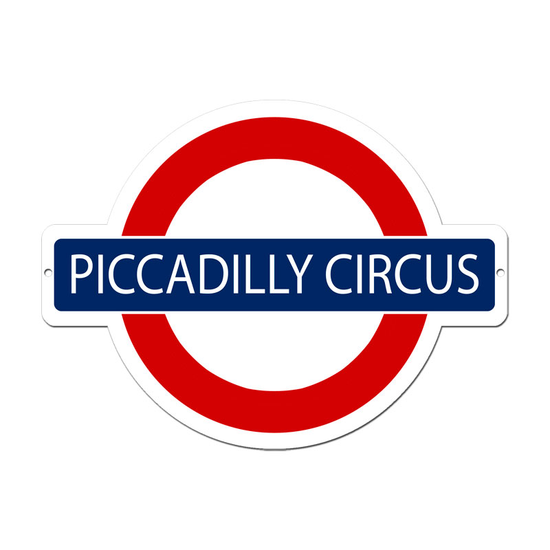 Piccadilly Circus, Other, Custom Metal Shape, 21 X 16 Inches