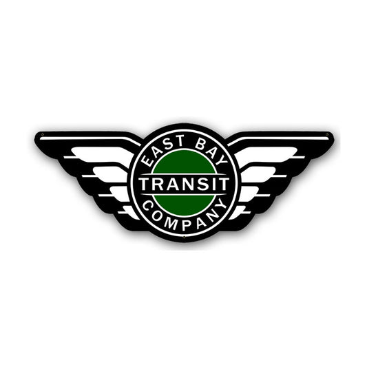 East Bay Transit, Other, Custom Metal Shape, 25 X 10 Inches