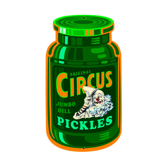 Circus Pickles, Food and Drink, Custom Metal Shape, 10 X 18 Inches
