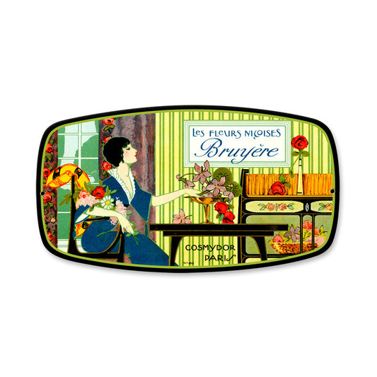 Bruyere Perfume, Home and Garden, Custom Metal Shape, 12 X 7 Inches