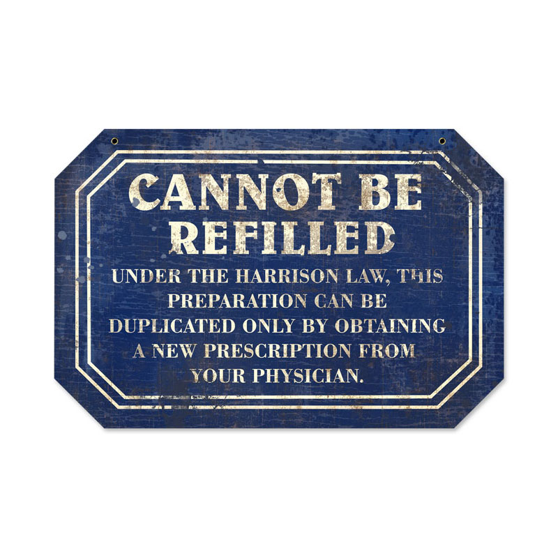 Cannot Refill, Home and Garden, Custom Metal Shape, 18 X 12 Inches
