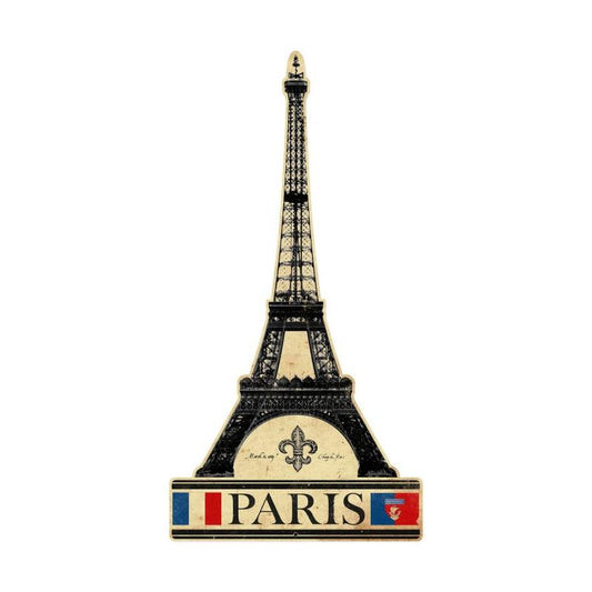 Eiffel Tower, Travel, Custom Metal Shape, 22 X 43 Inches