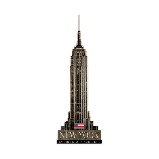 Empire State Building, Travel, Custom Metal Shape, 15 X 43 Inches