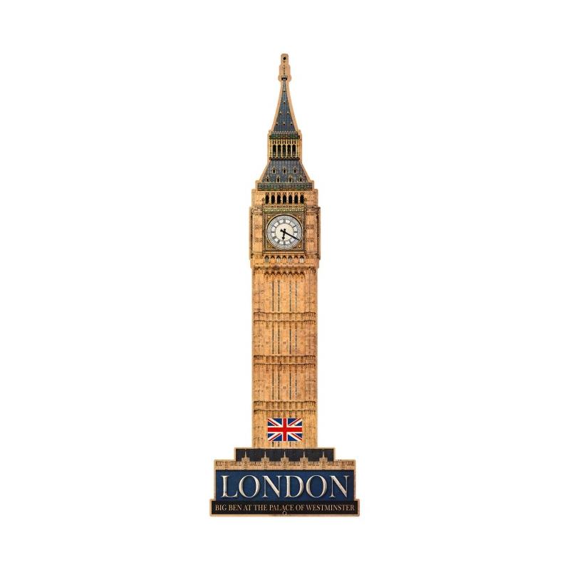 Big Ben, Travel, Custom Metal Shape, 14 X 43 Inches