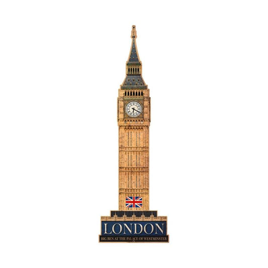Big Ben, Travel, Custom Metal Shape, 14 X 43 Inches