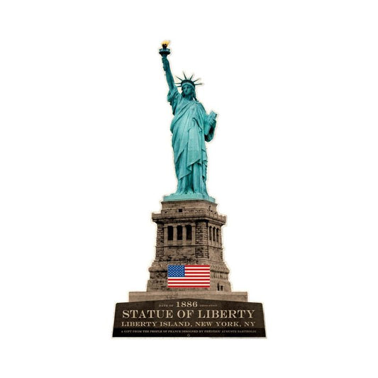 Statue of Liberty, Travel, Custom Metal Shape, 42 X 22 Inches