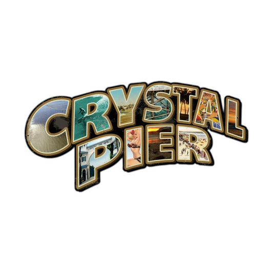 Crystal Pier San Diego, Travel, Custom Metal Shape, 28 X 14 Inches