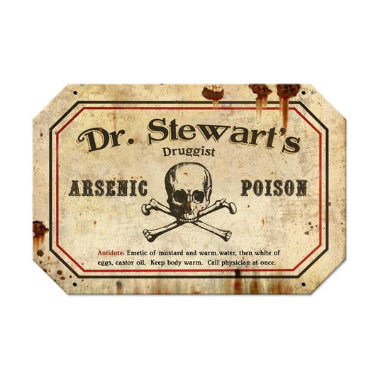 Stewart\'s Poison Plasma, Humor, Metal Sign, 18 X 12 Inches