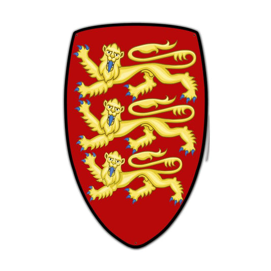 Lionheart Shield, Travel, Custom Metal Shape, 15 X 24 Inches