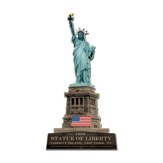 Statue Of Liberty, Travel, Custom Metal Shape, 24 X 13 Inches