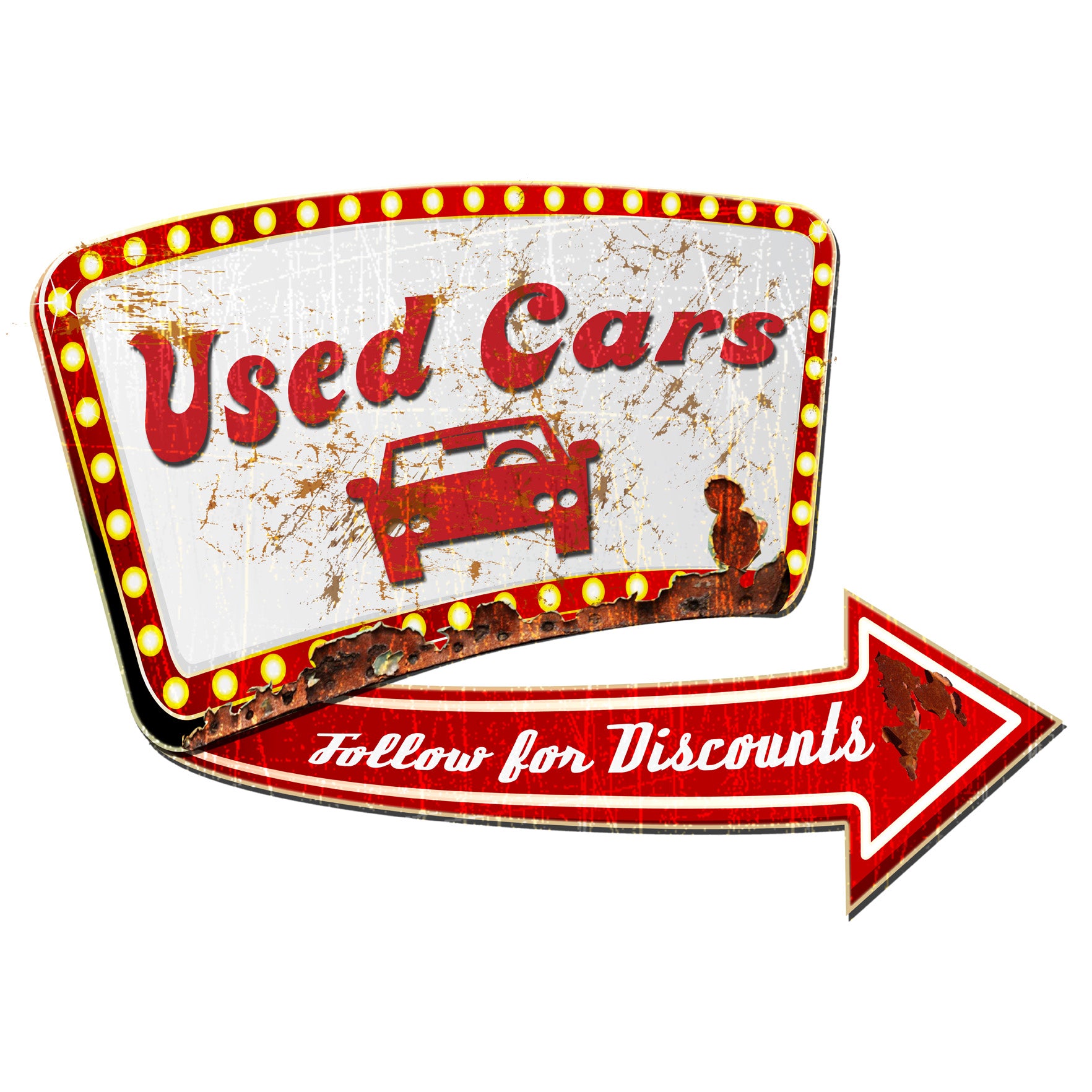 USED CAR SIGN, , , 24 X 24 Inches