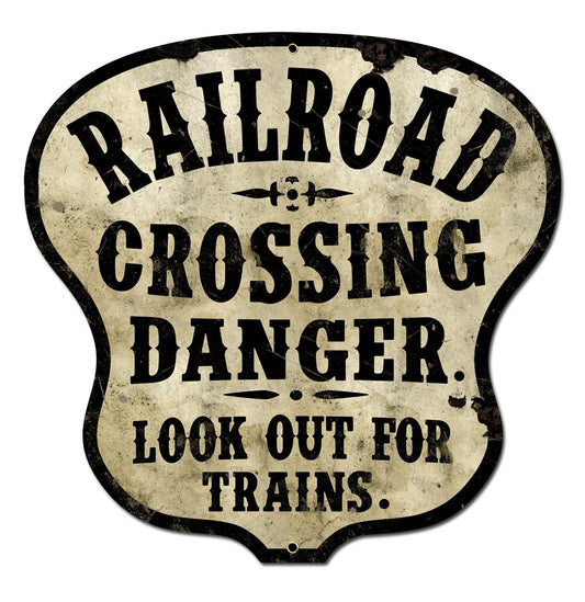 RAILROAD CROSSING, Railroad, PLASMA, 16 X 16 Inches